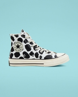 Converse Animal Print Chuck 70 Férfi Magasszárú Fekete/Fehér | DCKUWEQ-HU